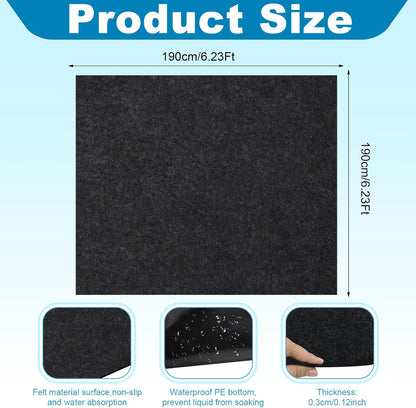 Camping Tent Carpet Mat Waterproof and Non-Slip Camping Floor Rug Tent Floor Blanket for Camping Hiking Lawn Picnic Supplies (6.2 × 6.2 Ft)