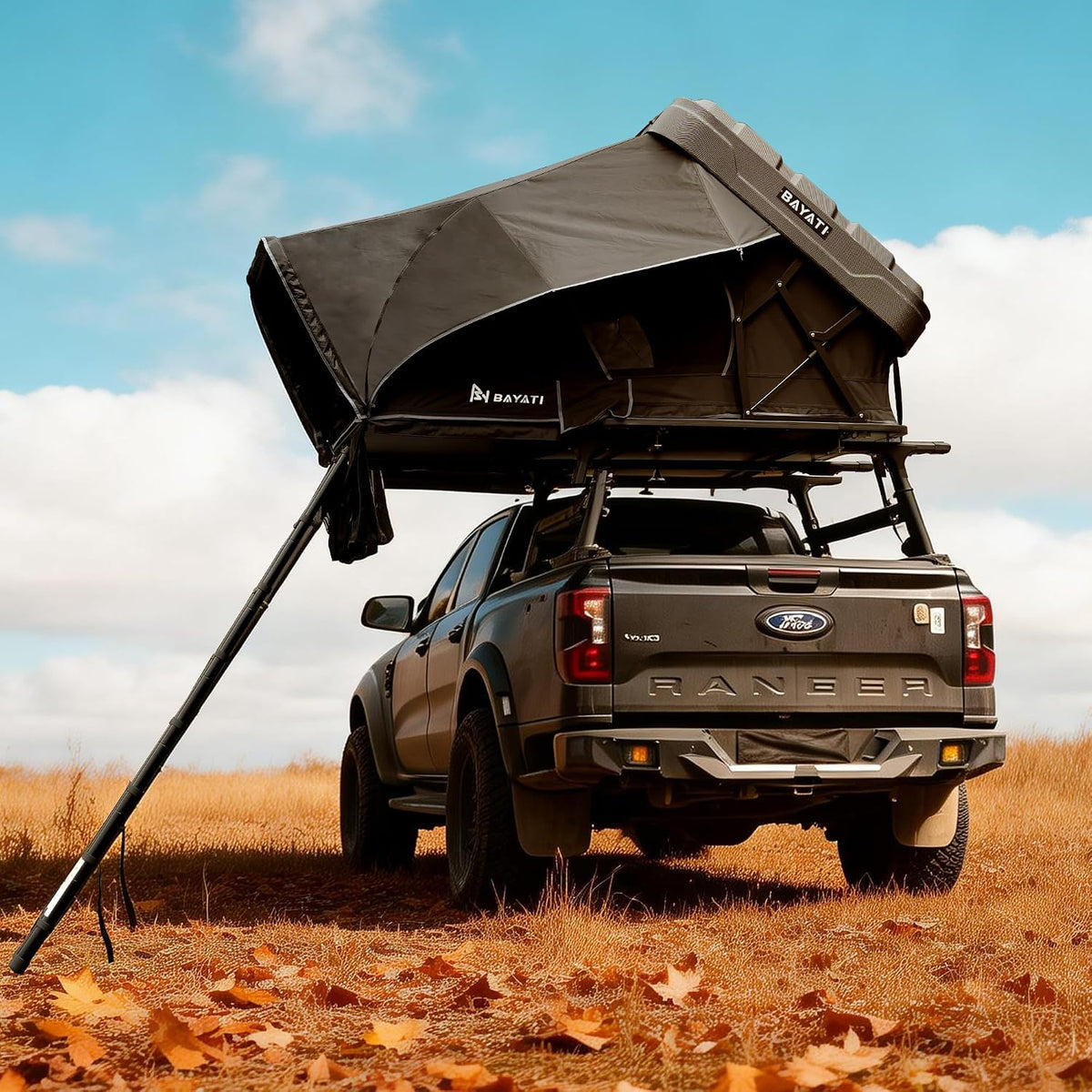 Rooftop Tent Hard Shell, Easy Set up Pop up Tent for 2-4 Person