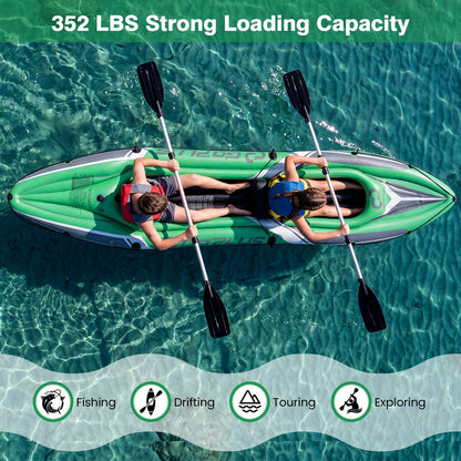 Inflatable Kayak 2 Person 11.5 Feet with Aluminum Paddles