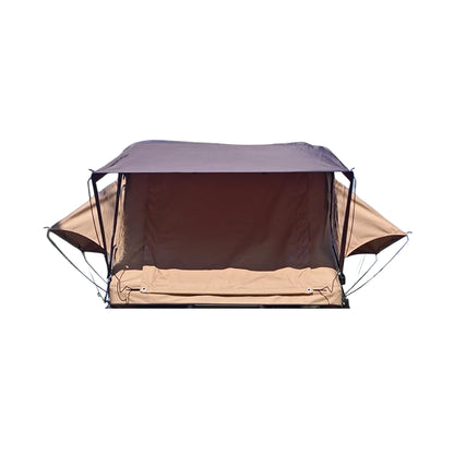 Trailora Summit Soft-Shell Aluminum Rooftop Tent With Ladder, LED Light Strip, And Memory Foam Mattress [2-3 Person]