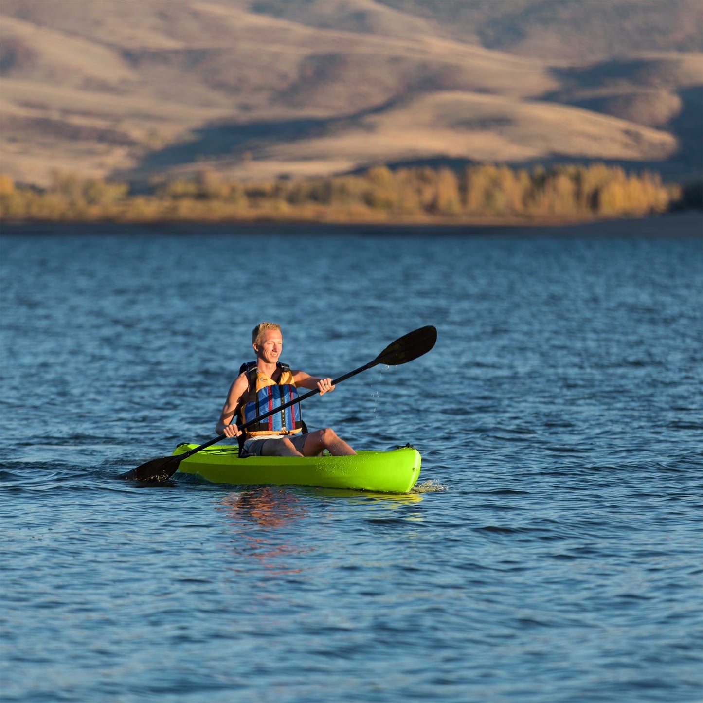 Tahoma 10 Ft Sit-On-Top Kayak with Paddle, Lime Green (90816)
