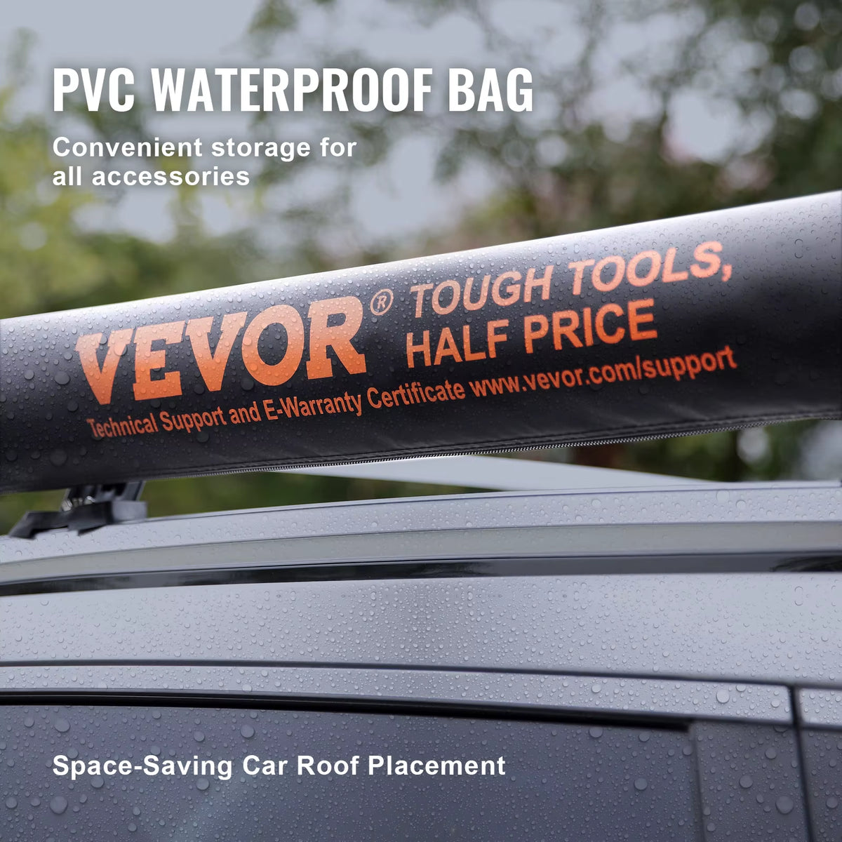Succebuy Vehicle Awning Retractable Car Side Awning Car Awning with Waterproof Storage Bag Suitable for Truck SUV Van Campers
