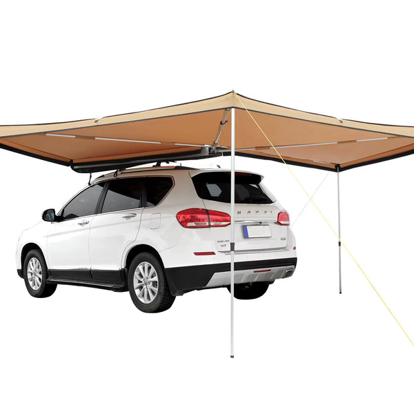 Succebuy Vehicle Awning Retractable Car Side Awning Car Awning with Waterproof Storage Bag Suitable for Truck SUV Van Campers