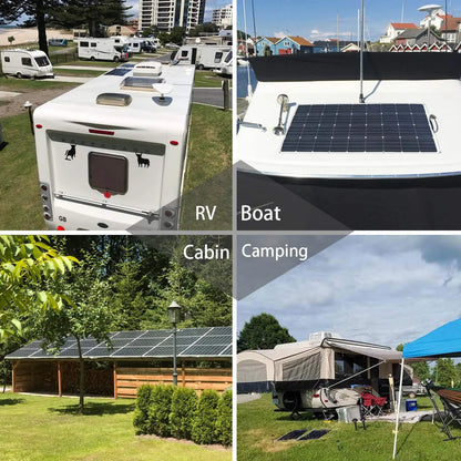 500W Flexible Solar Panel 100W 200W 300W 400W Solar Kit DIY Photovoltaic for 12V 24V Car Battery Computer Balcony Boat House