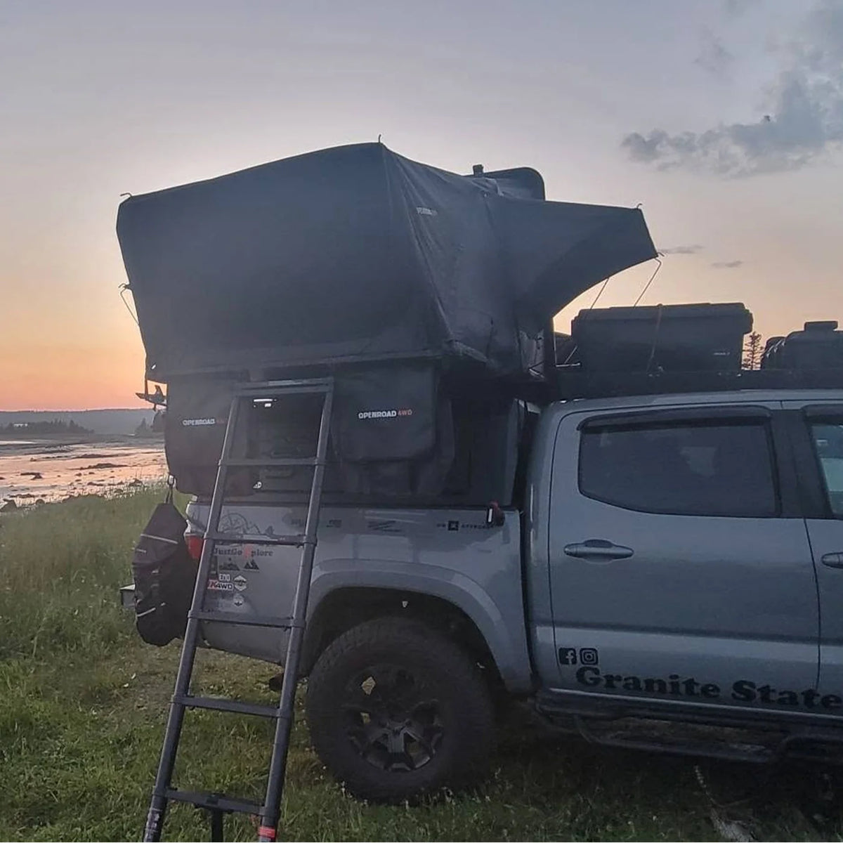 OPENROAD Flowroof Side-Open Hard Shell Rooftop Tent