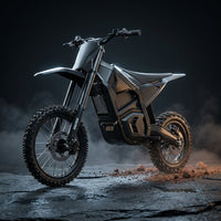 IN10 Electric Dirt Bike, 2600W 40MPH Electric-Motorcycle with 48V/23AH Battery Ebike, Full Hydraulic Brakes and Suspensions Mountain Off-Road E Dirt Bike, for Teens & Adults (Shadow Black) — Studio Shot