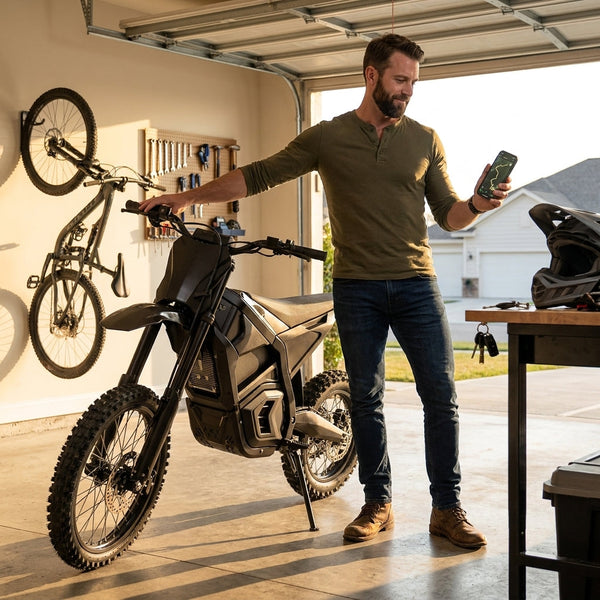 Electric Dirt Bike Built for Off-Road Adventure, 2600W Motor, 40MPH Top Speed, Full Hydraulic Suspension