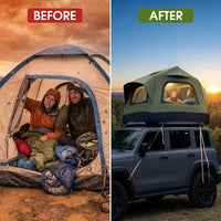 Inflatable Rooftop Tent for Car — Before & After