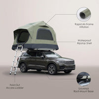 Inflatable Rooftop Tent for Car — infographic