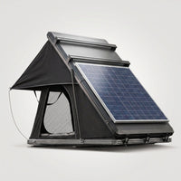 Rooftop Tent Hard Shell,Solar Panel Roof Top Tent Hardshell, Pop up Rooftop Camping for Jeep Truck Car SUV Van Wrangler. — Studio Shot