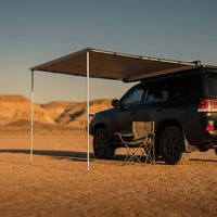 Vehicle Awning 6.6Ft X 8.2Ft - Roof Rack Pull Out Side Awning 54Ft² Sun Shade UPF50+ Weatherproof for Camping Car SUV Truck Van — Studio Shot