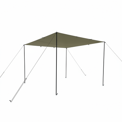 10 X 6.6Ft Car Awning for SUV Van Needn'T Roof Rack Hardwares Car Awning Waterproof UV50+