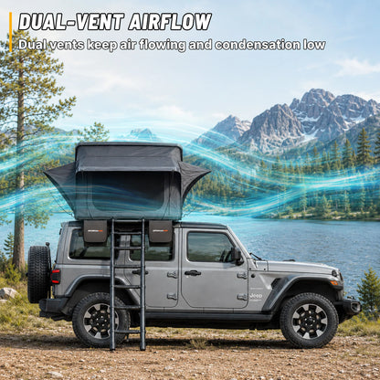 OPENROAD Flowroof Side-Open Hard Shell Rooftop Tent