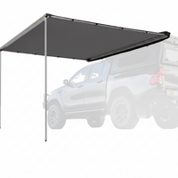Vehicle Awning Built for Outdoor Adventures, 6.6ft x 8.2ft Coverage, UPF50+ Protection, Roof Rack Mount