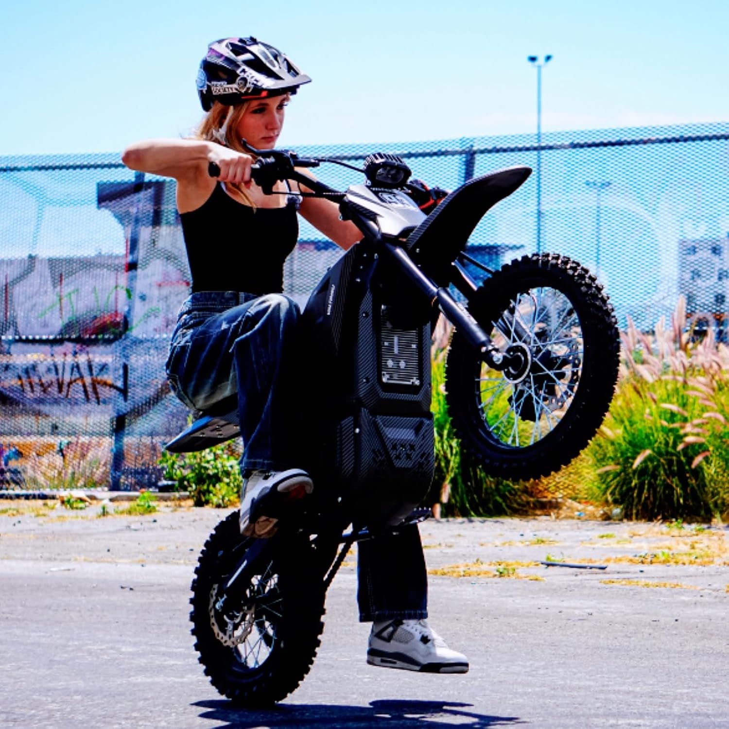 Electric Dirt Bike with Mid-Drive Motor 3840/5600W Peak,Electric Motorcycle 48V/60V 23.4Ah/27Ah Battery,Ul Certified Off-Road Motorcycle for Teens & Adults, Hydraulic Brakes & Dual Shock