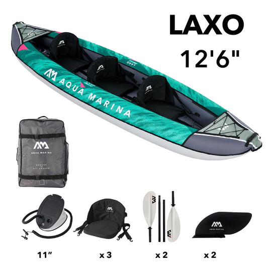 Aqua Marina LAXO LA-380 12'6" Inflatable Recreational Kayak