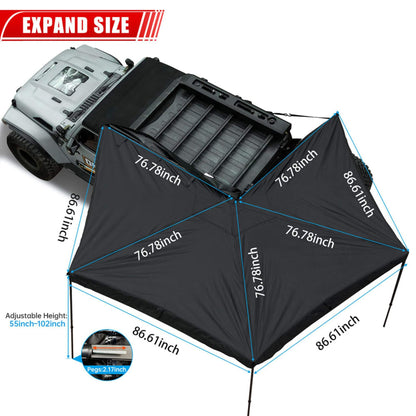 Horizon Premium All-Weather Top Only Multi-Functional 270 Degree Outdoor Awning House Tent (SAK24839)