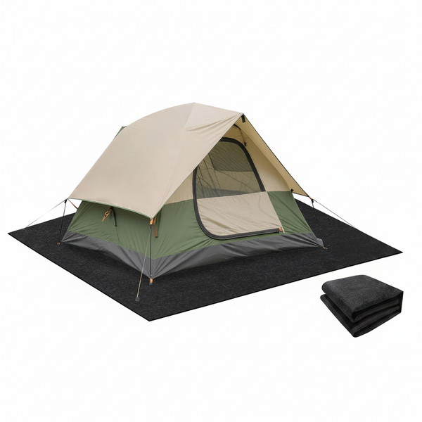 Camping Tent Carpet Mat Waterproof and Non-Slip Camping Floor Rug Tent Floor Blanket for Camping Hiking Lawn Picnic Supplies (6.2 × 6.2 Ft)